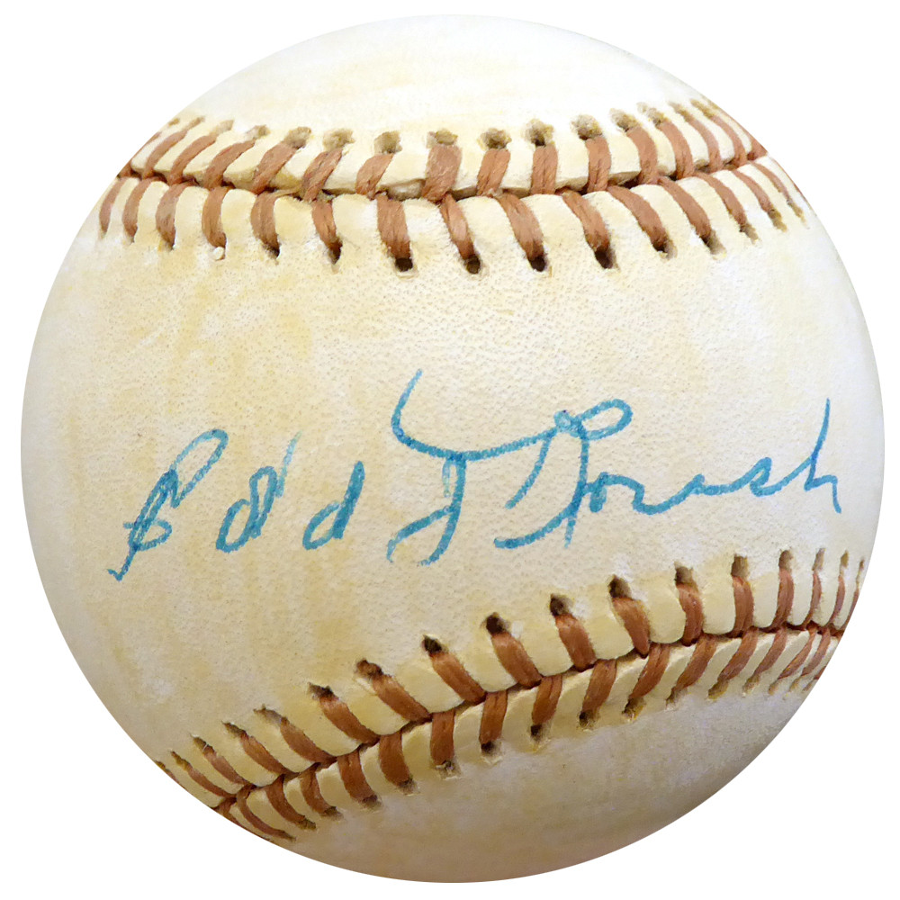 Edd Roush Autographed Signed Official Nl Baseball Cincinnati Reds Vintage Beckett Beckett