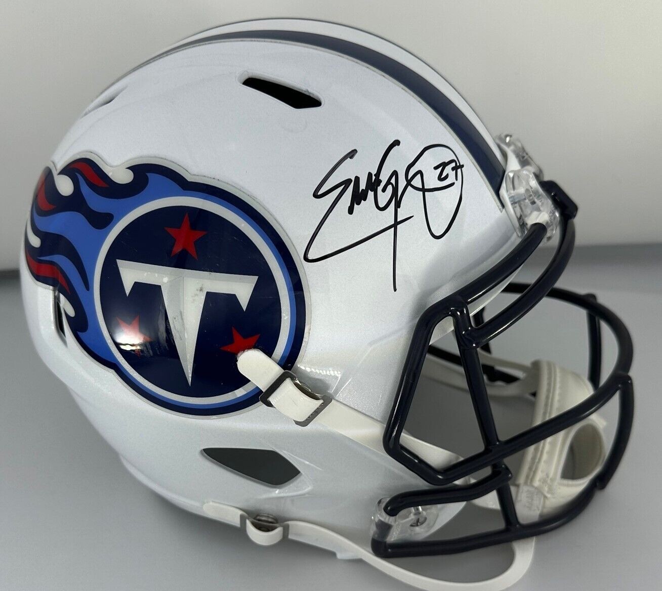 Eddie George Tennessee Titans Autographed Riddell Pro-Line