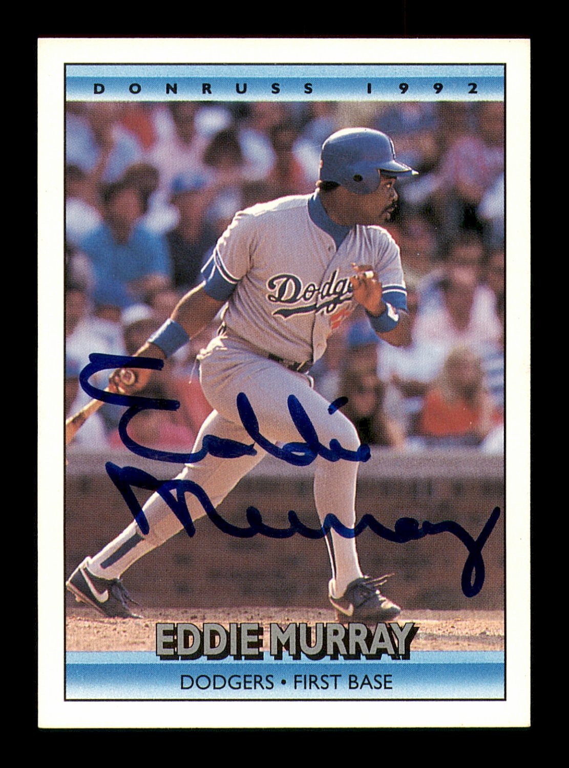 Eddie Murray Autographed Signed 1992 Donruss Card #392 Los Angeles