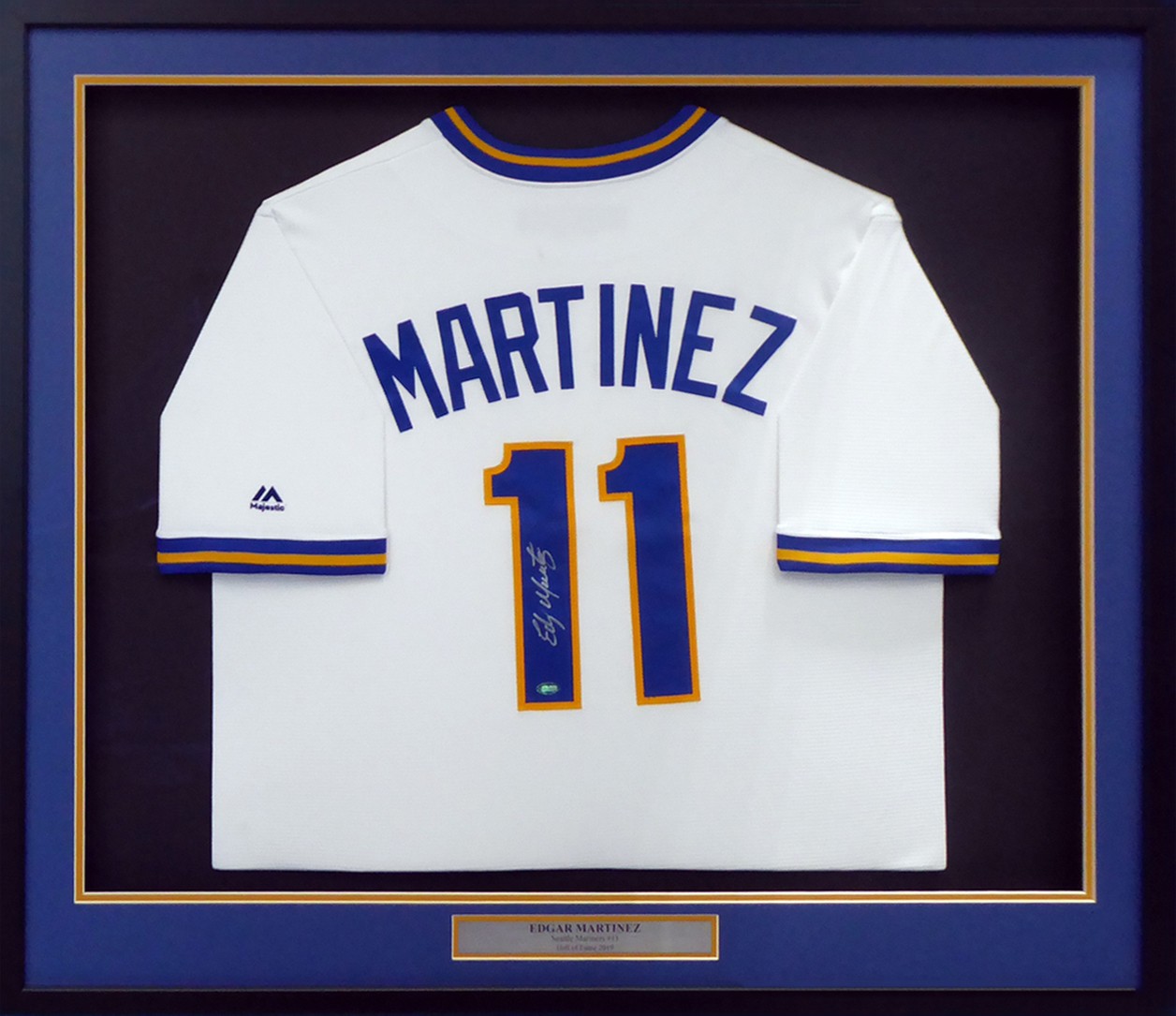 Edgar Martinez Autographed Signed Framed Seattle Mariners 