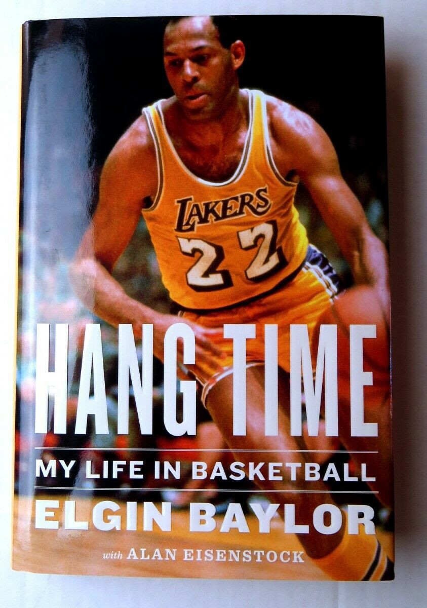 Elgin Baylor Autographed Signed Autographed Book Hang Time La Lakers Jsa