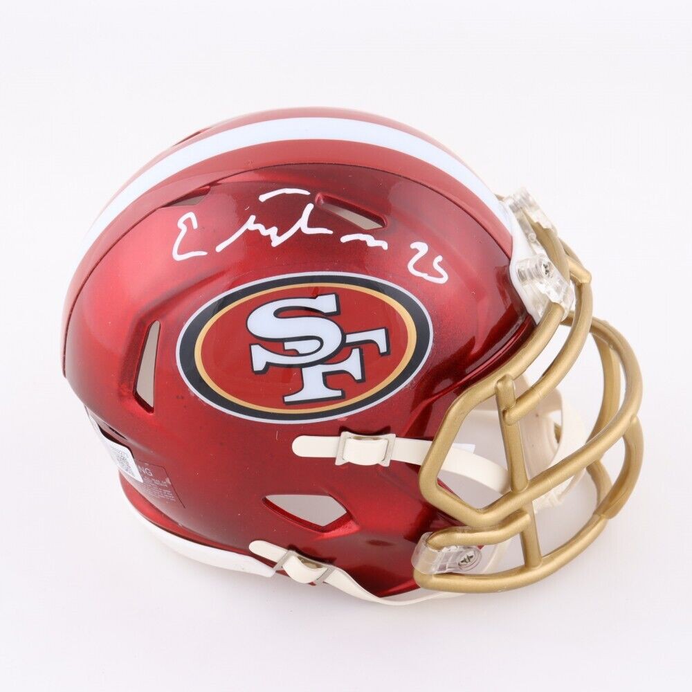 Elijah Mitchell Autographed Signed 49Ers Flash Speed Mini Helmet