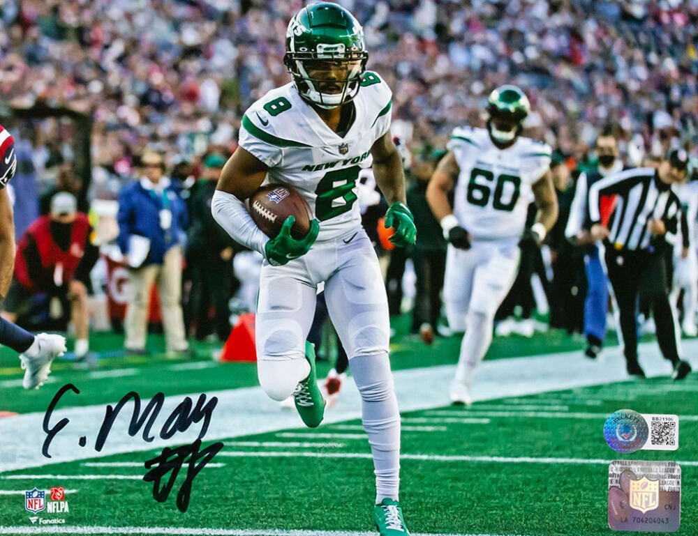 Elijah Moore Autographed Signed Ny Jets 8X10 Fp Running Photo -Beckett W  Hologram