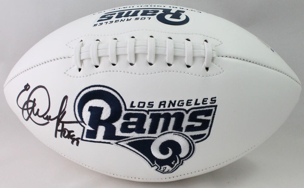 Eric Dickerson Autographed Signed Los Angeles Rams Logo Football