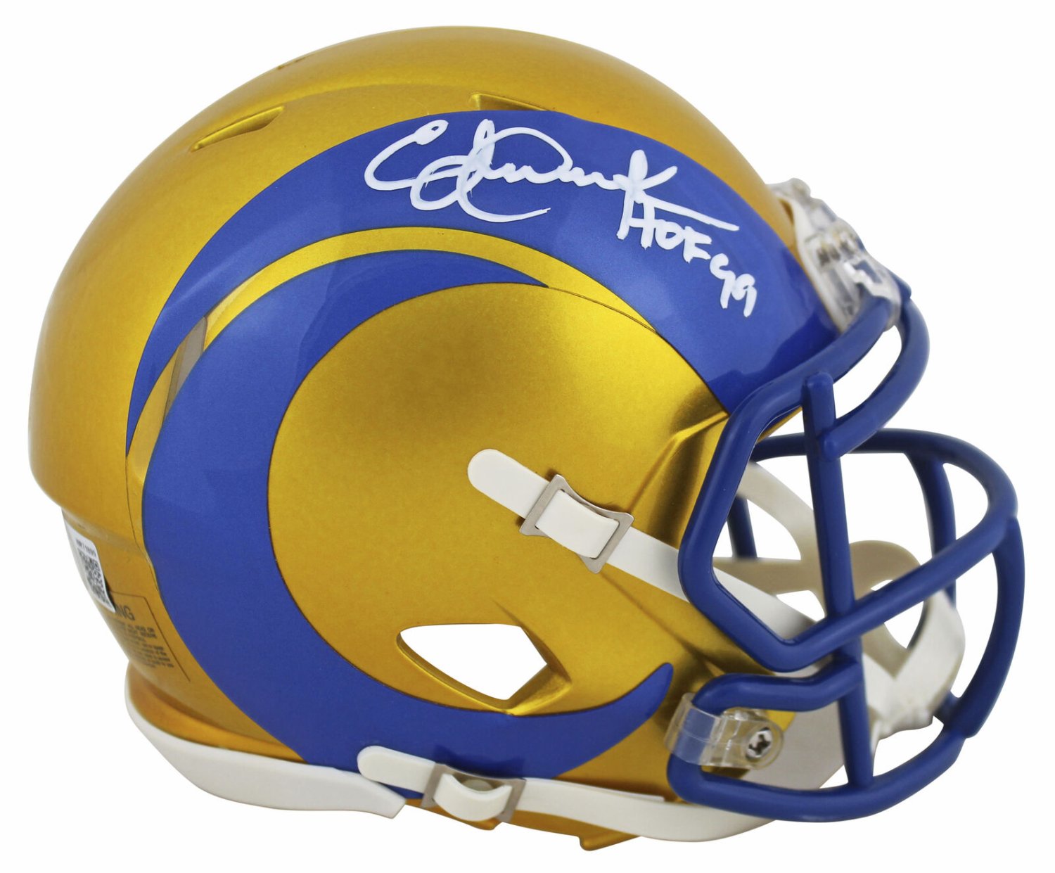 Eric Dickerson Autographed Signed Rams HOF 99 Authentic Flash