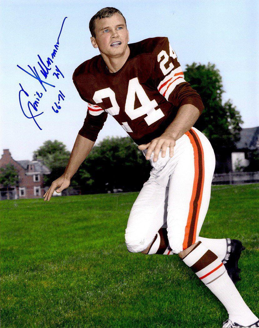 Ernie Kellerman Autographed Signed 8X10 Cleveland Browns Photo - Autographs