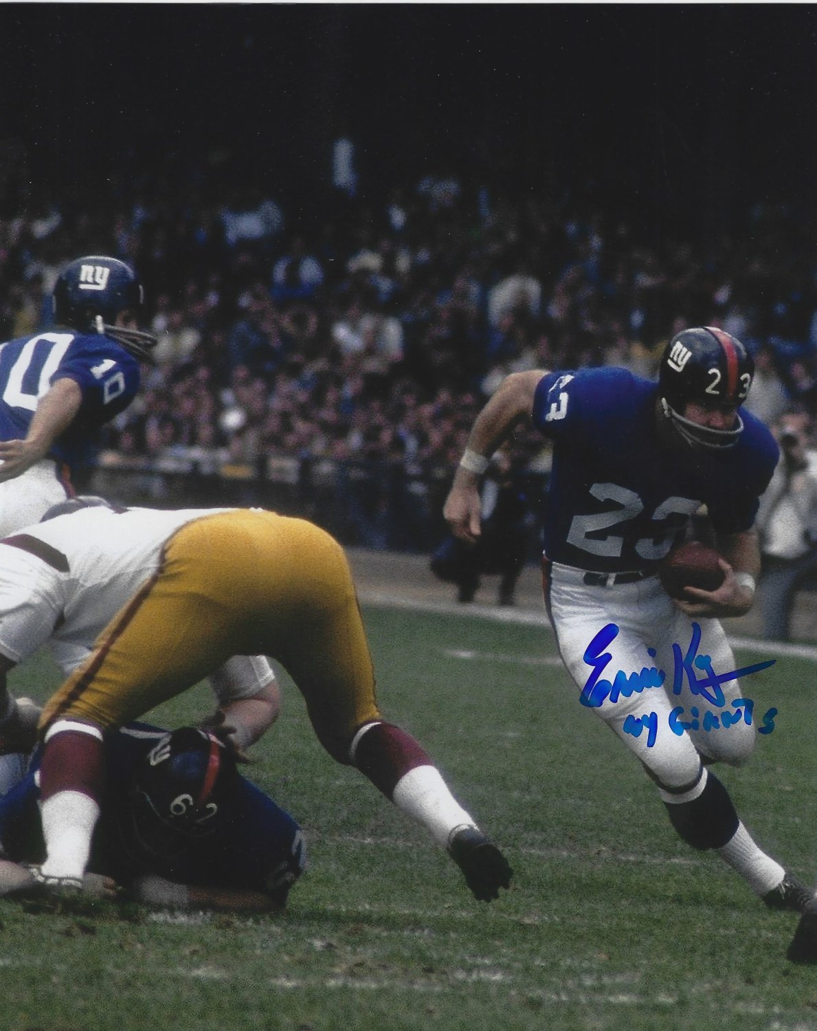 Ernie Koy Signed Autographed 8X10 Photo New York Giants JSA AB54649
