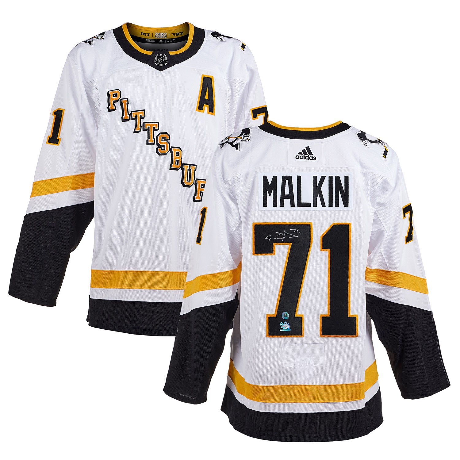 Evgeni Malkin Autographed Signed Pittsburgh Penguins Reverse Retro