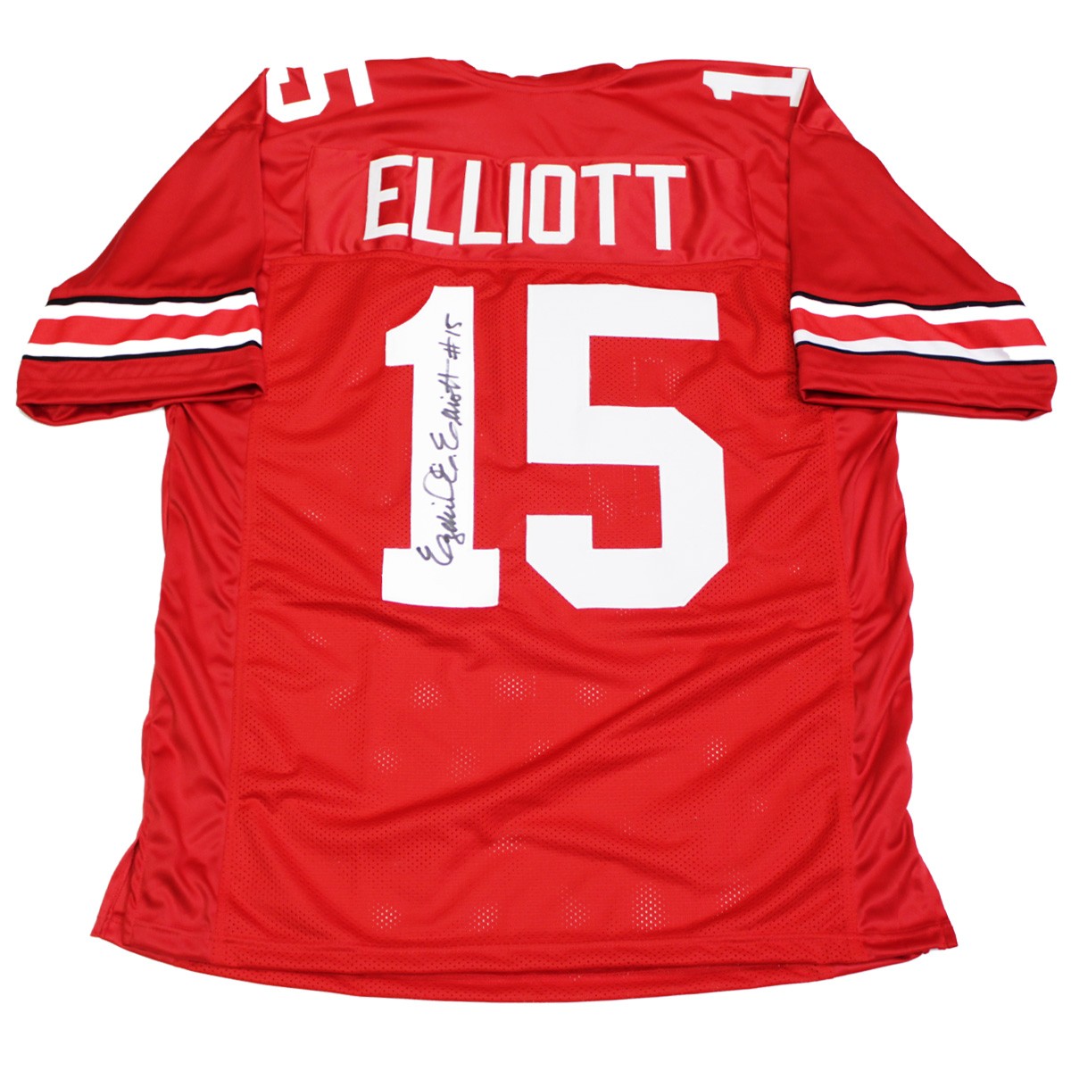 Ezekiel Elliott Autographed Signed Ohio State Buckeyes Red Jersey - JSA Authentic