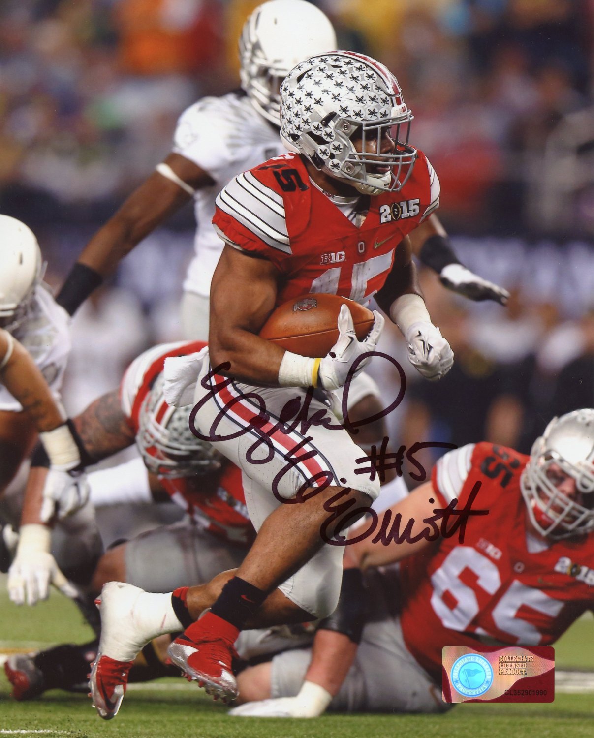 Ezekiel Elliott Ohio State Buckeyes Autographed Signed 8x10 Photo