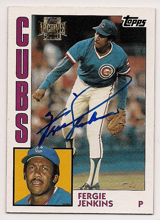 Fergie Jenkins Autographed Signed 2001 Topps Archive Card - Autographs