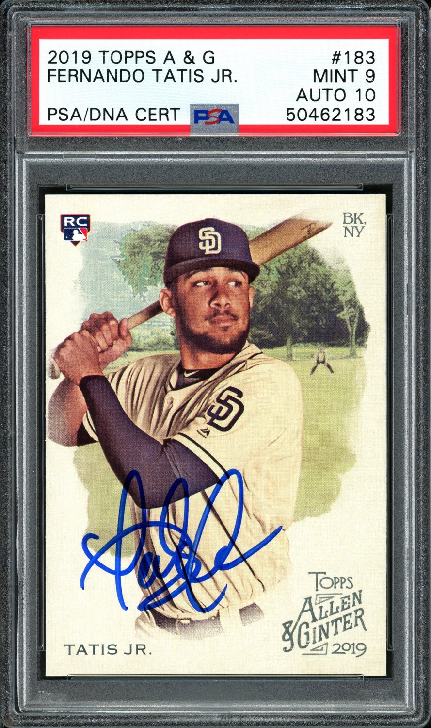 Fernando Tatis Jr. Autographed Signed 2019 Topps Allen