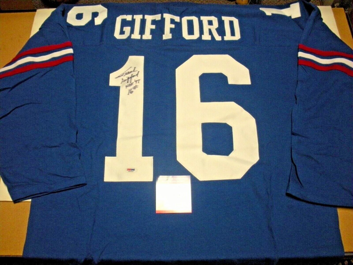 Frank Gifford Autographed Signed New York Giants,Usc Trojans,HOF