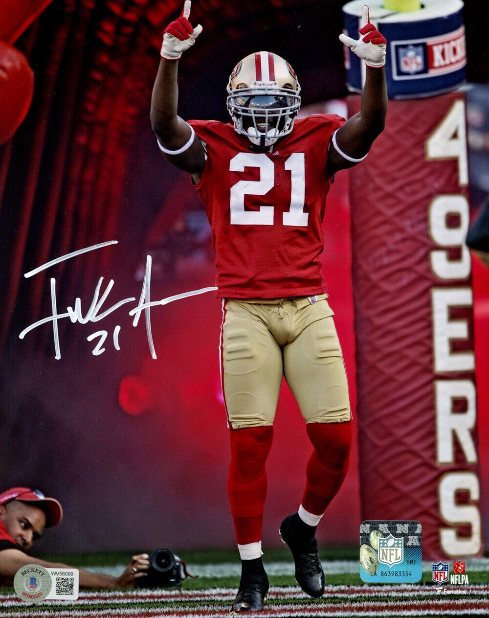 Frank Gore Autographed Signed San Francisco 49Ers 8X10 Photo Beckett