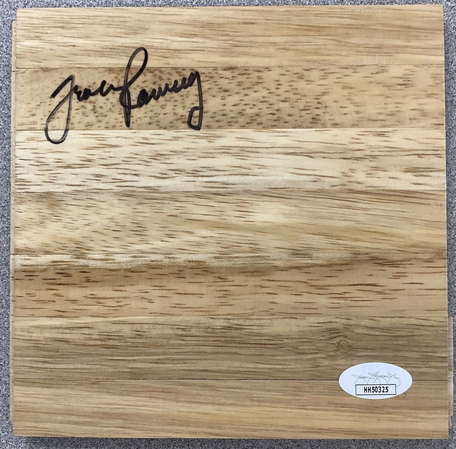 Frank Ramsey Autographed Signed Floor Board Basketball Court Boston Celtics Autograph JSA
