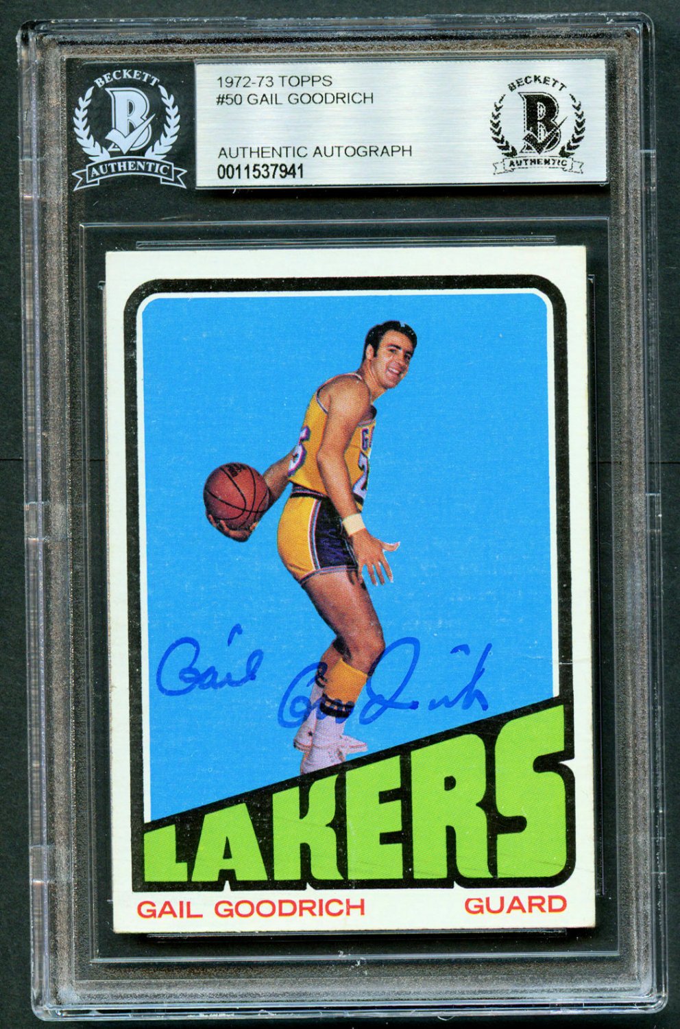 Gail Goodrich Autographed Signed 50 Autograph 1972 73 Topps