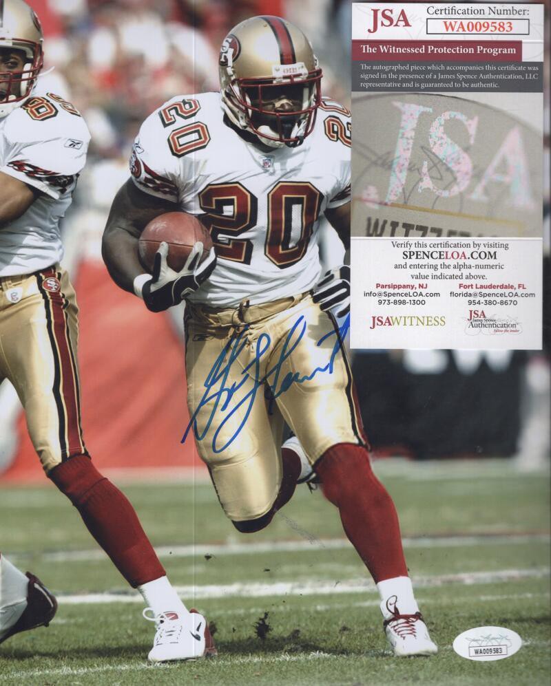 Garrison Hearst Autographed Signed San Francisco 49Ers 8X10 Photo JSA