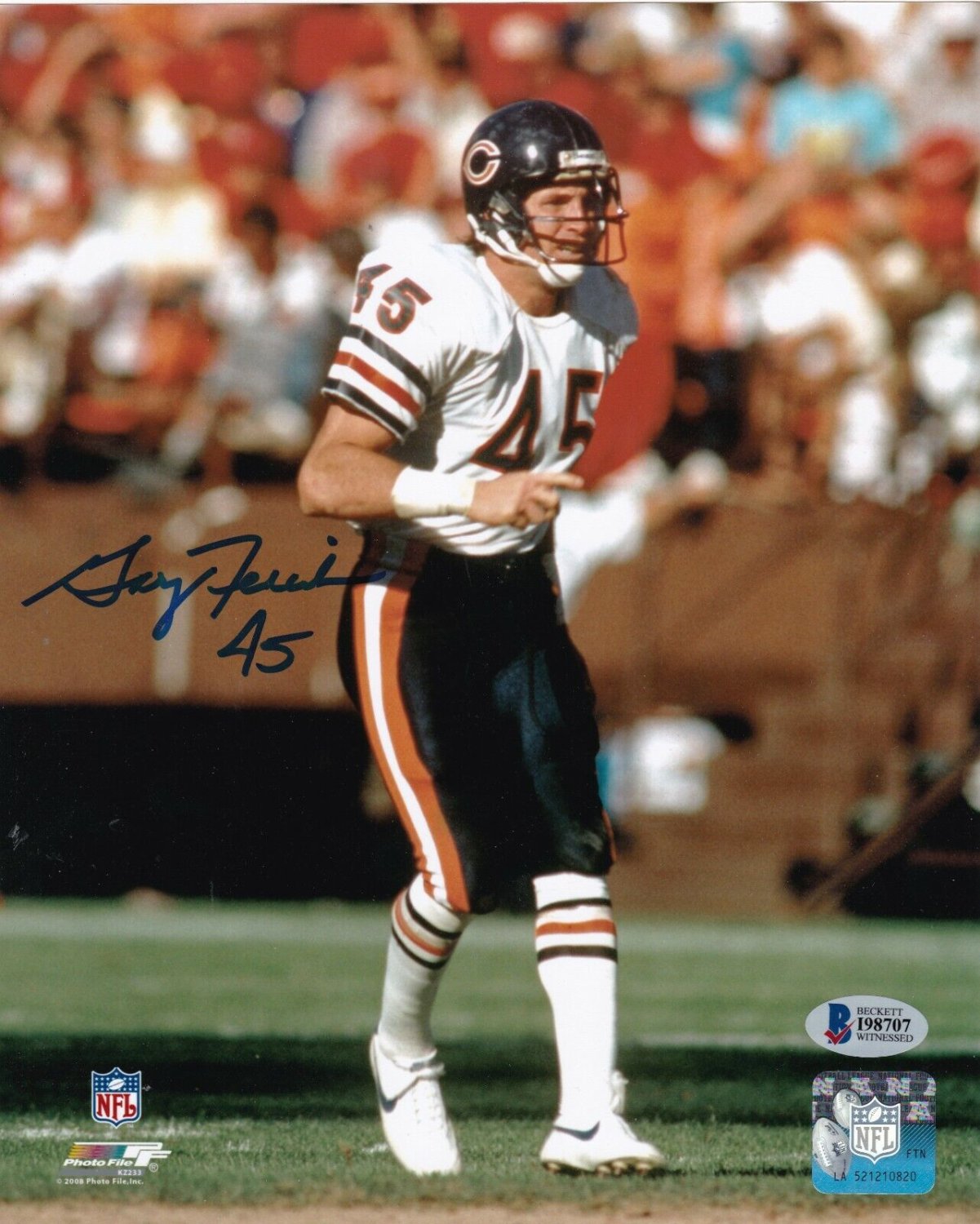 Gary Fencik Autographed Signed Chicago Bears Beckett Authenticated