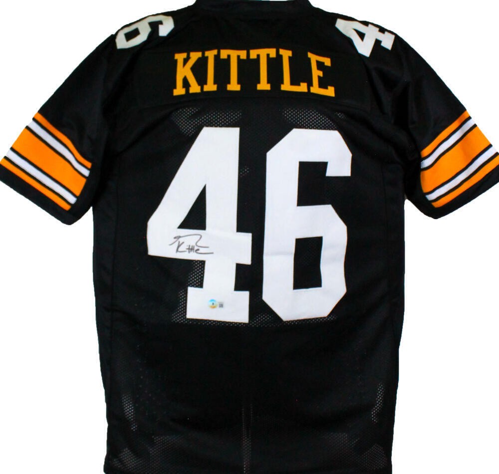 George Kittle Autographed Signed Black College Style Jersey