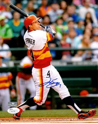 George Springer Autographed Signed Houston Astros 8X10 Photo - JSA
