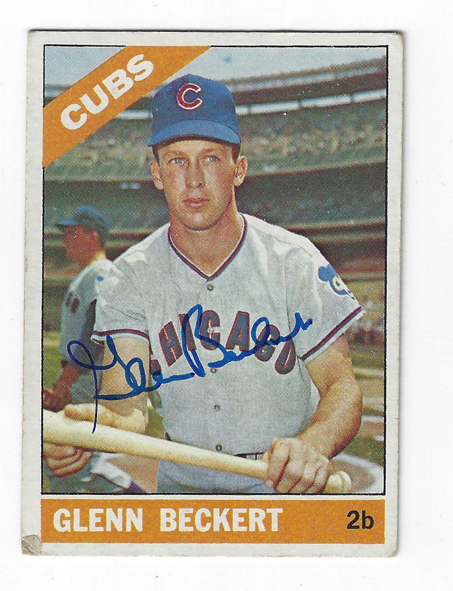 Glenn Beckert Autographed Signed 1966 Topps Card - Autographs