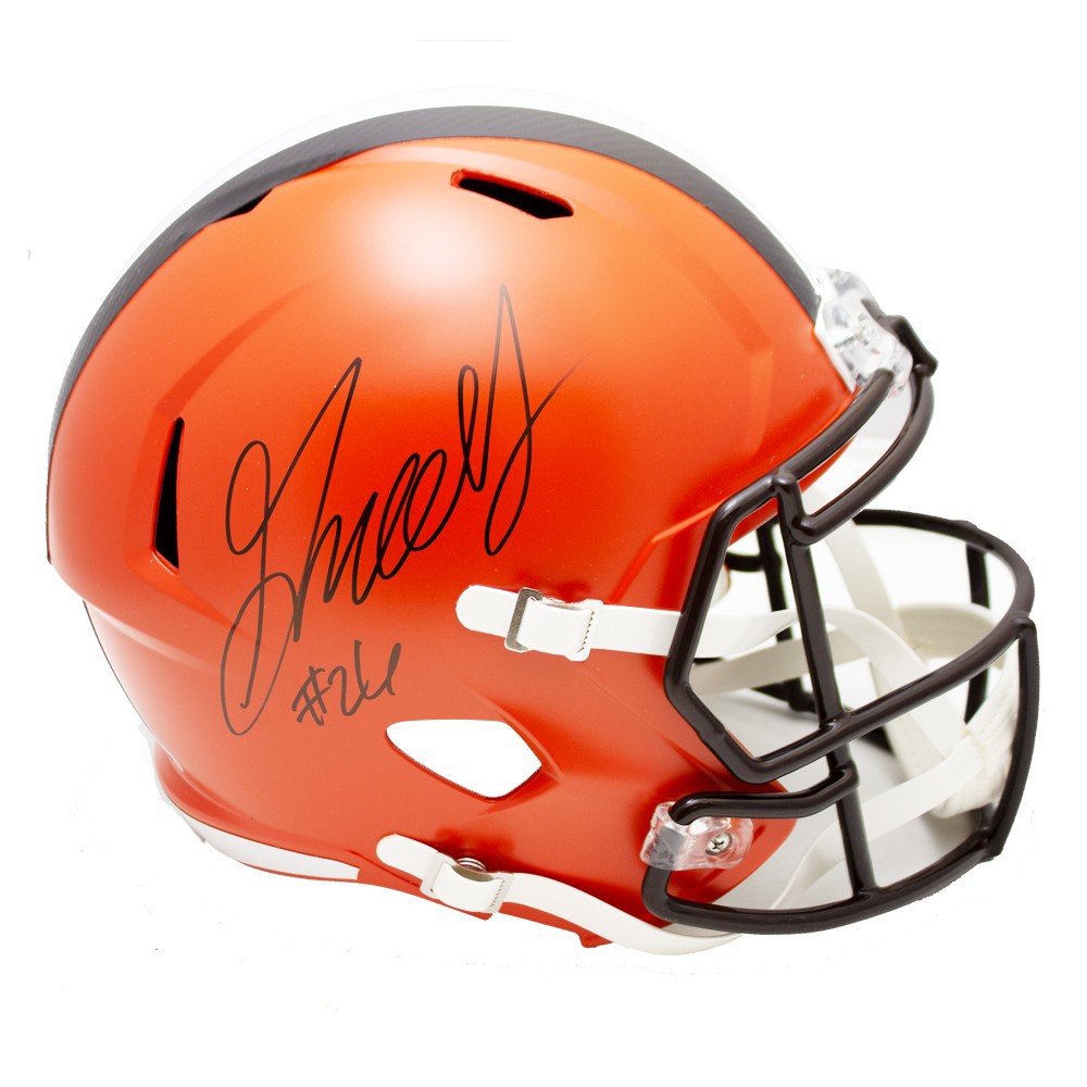 Greedy Williams Signed Autographed Cleveland Browns Riddell Speed Replica  Full Size Helmet - PSA/DNA Authentic