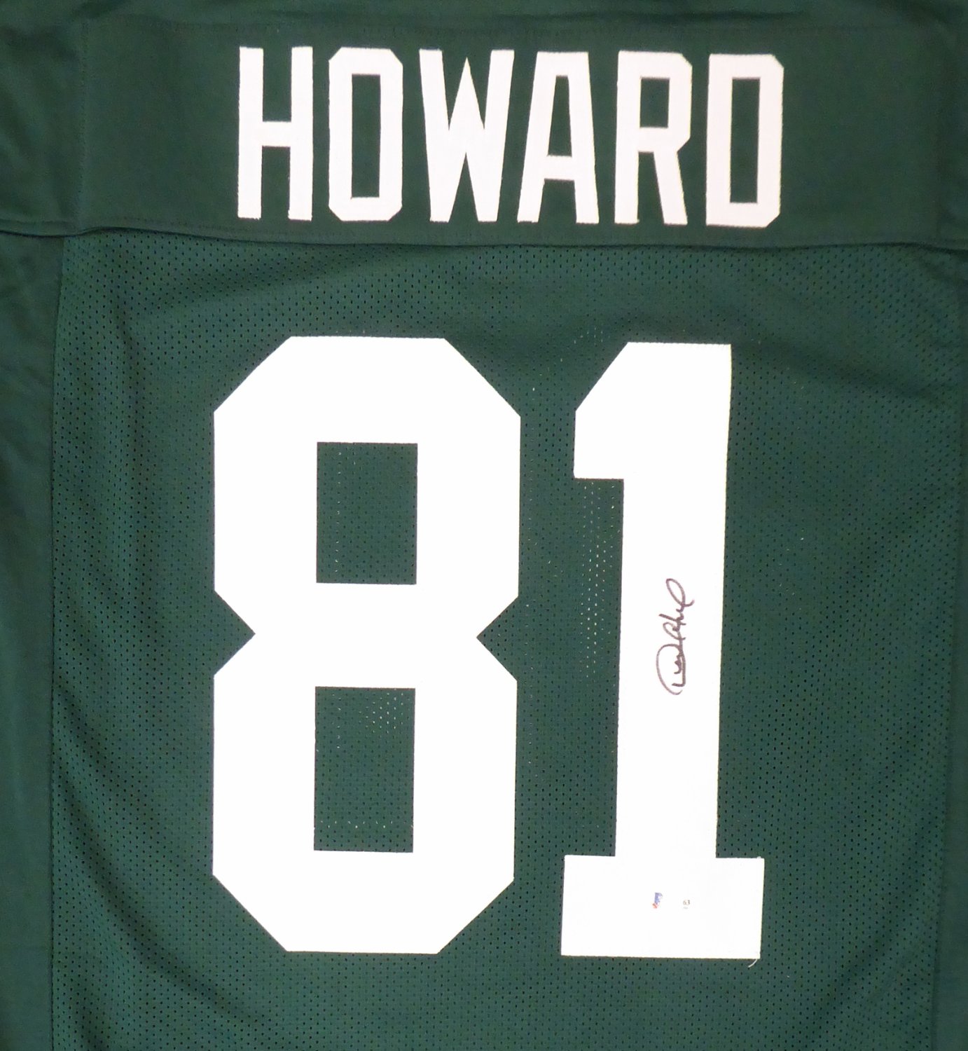 Green Bay Packers Desmond Howard Autographed Signed Green Jersey Beckett Bas Stock 155795