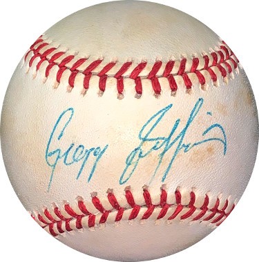 Gregg Jefferies autographed baseball card (New York Met