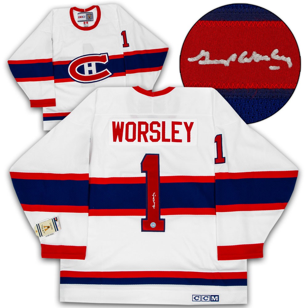 Gump Worsley Montreal Canadiens Autographed Signed ...