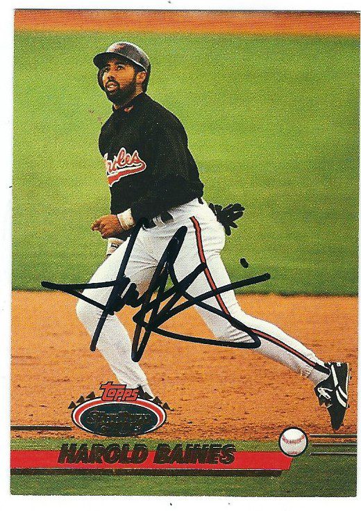 Harold Baines Autographed Signed 1993 Topps Stadium Club Card - Autographs