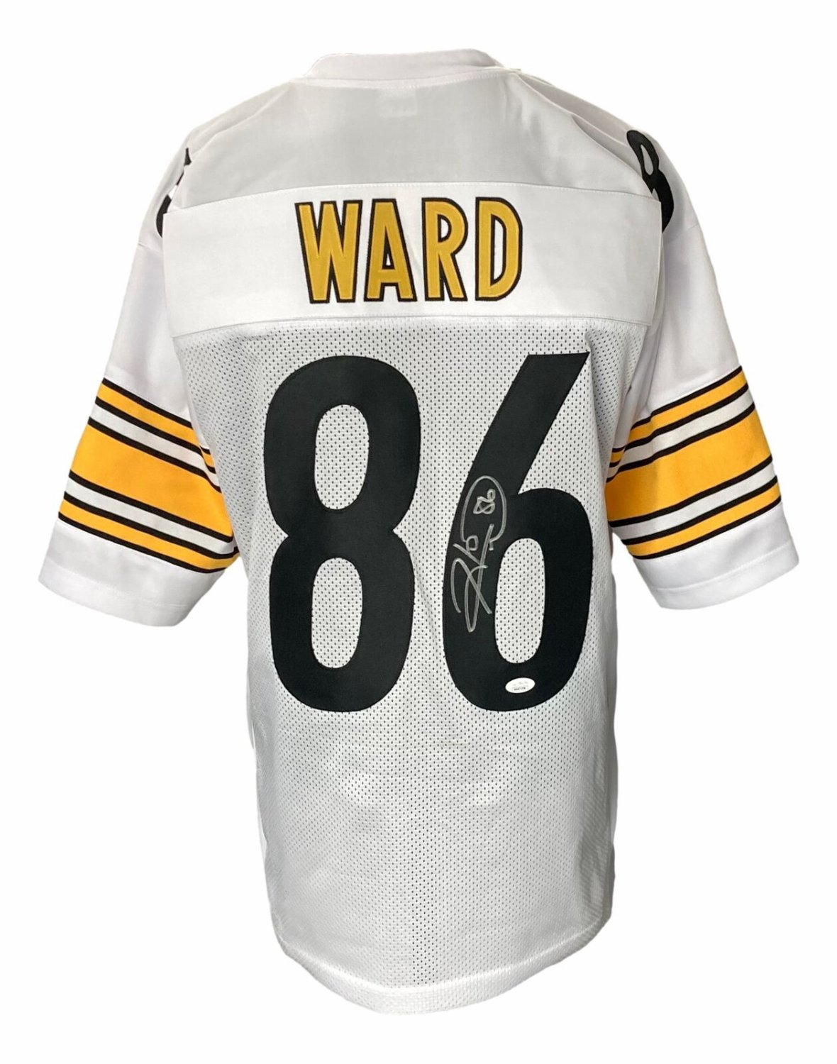 Hines Ward Autographed Signed Custom White Pro-Style Football Jersey JSA Itp