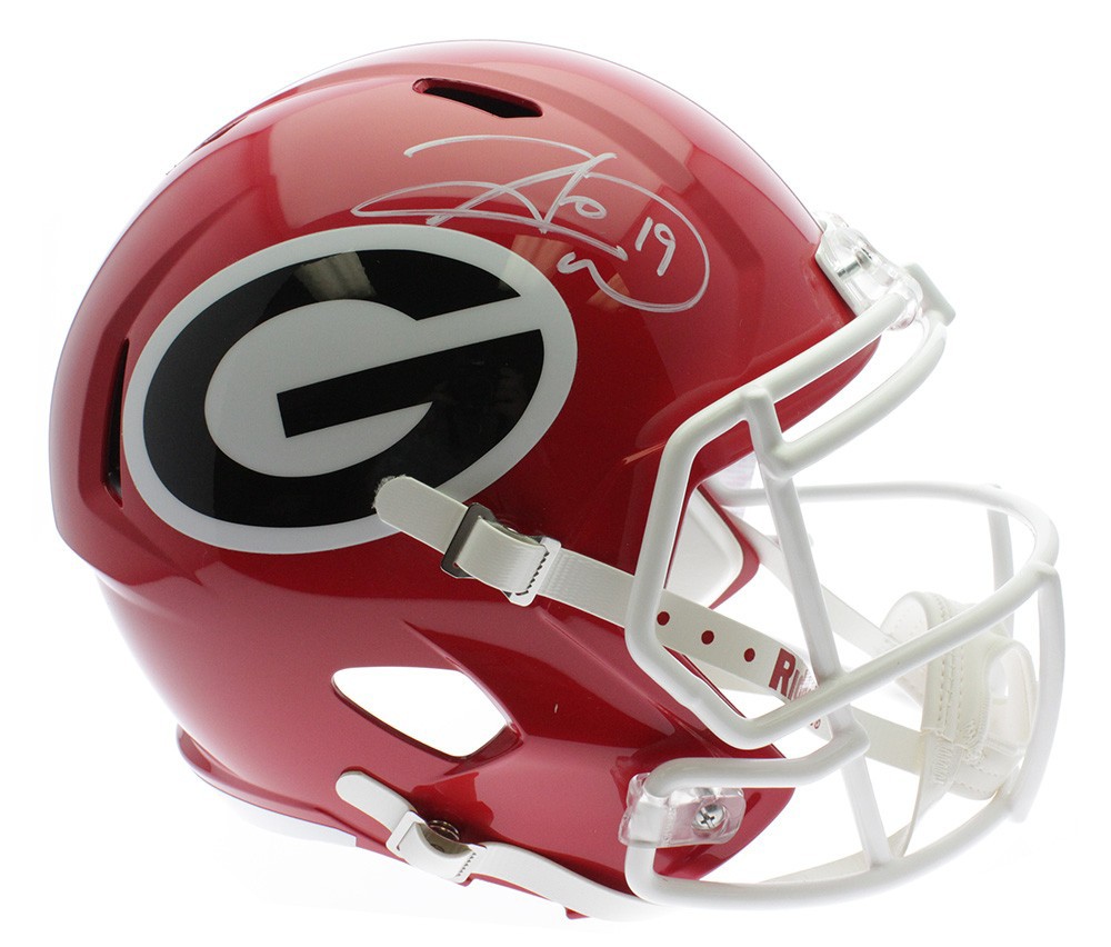 Hines Ward Autographed Signed Georgia Bulldogs Riddell Replica Full Size  Helmet - PSA/DNA Certified Authentic