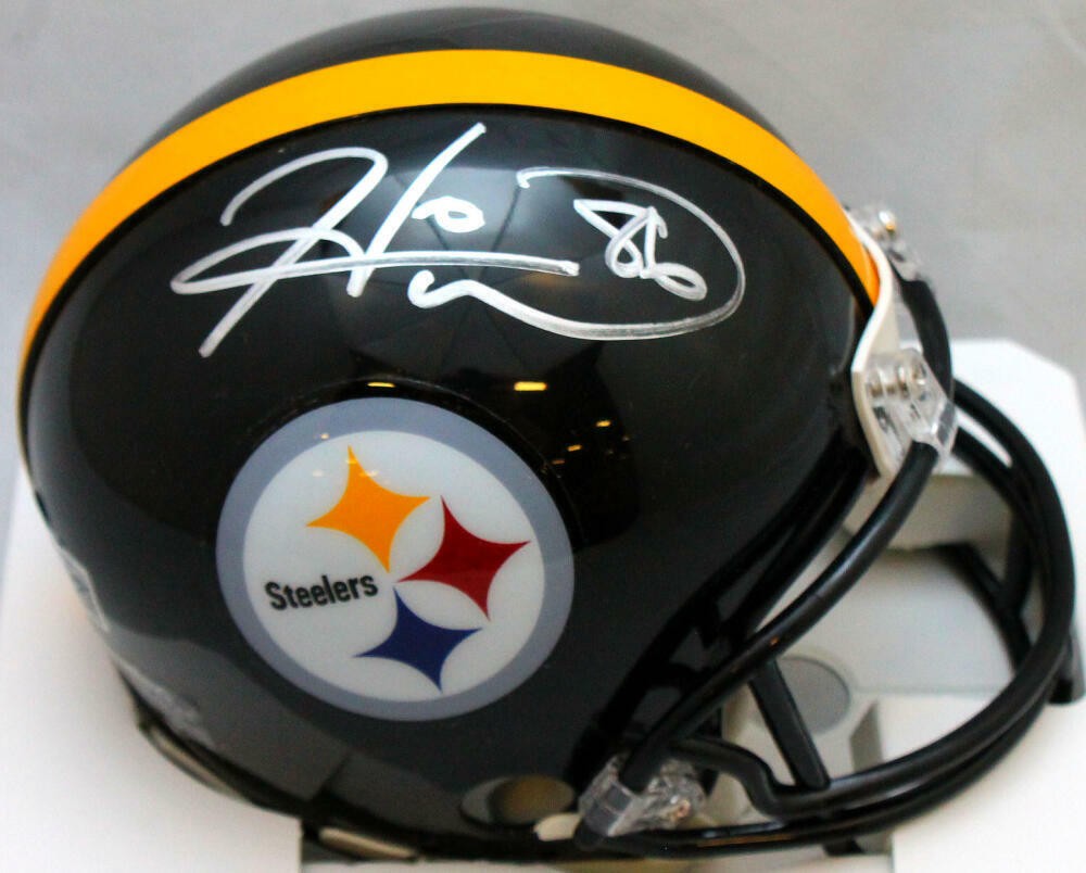 Hines Ward Autographed Signed Pittsburgh Steelers Mini Helmet - Beckett W  Holo Silver