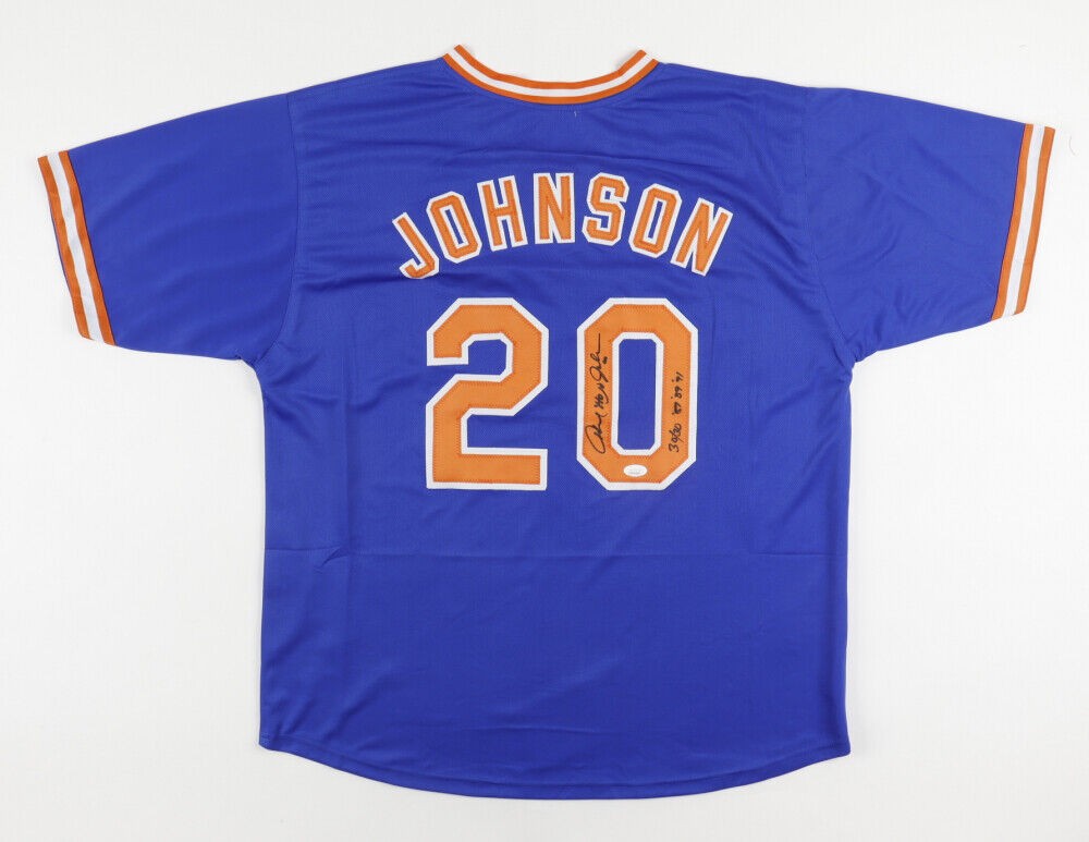 Howard Johnson Autographed CUSTOM NY Mets Jersey w/ Multi Inscr (JSA) —  Coach's Collectibles