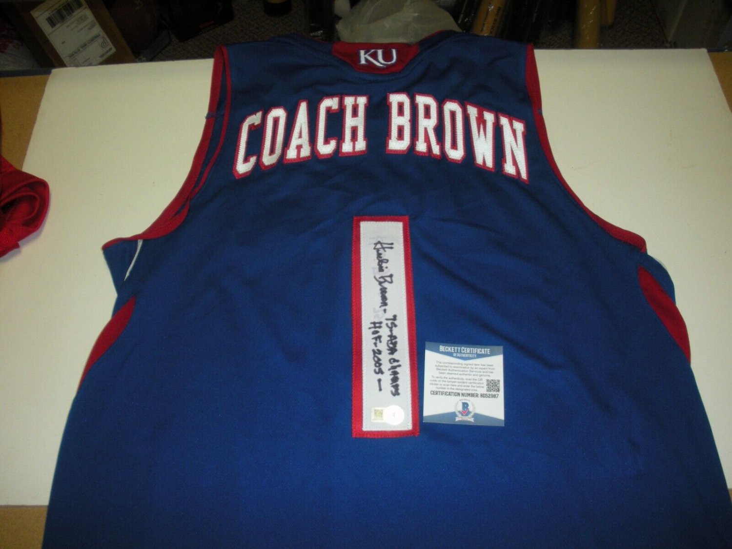 Hubie Brown Autographed Signed Kentucky Colonels Beckett-COA Official  Licensed Adidas Jersey