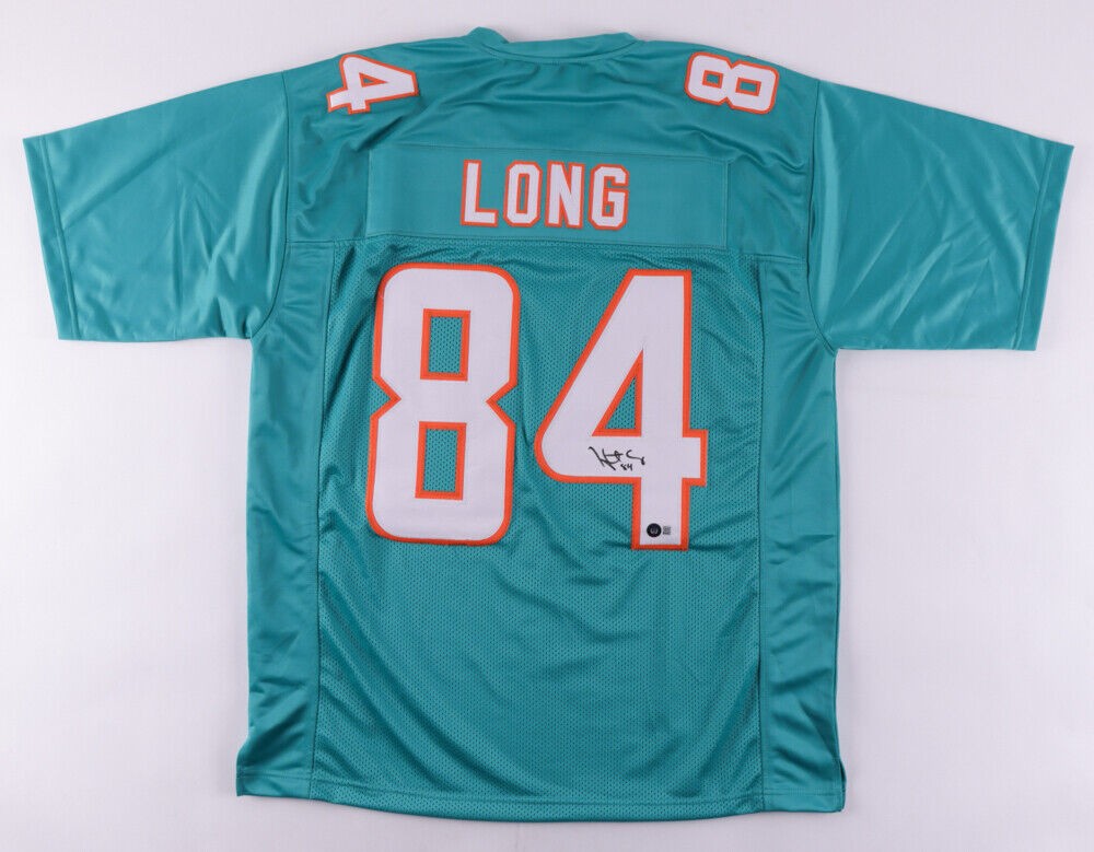 Hunter Long Autographed Signed Miami Dolphins Jersey (Beckett Holo) 2021  3Rd Round Pick Te