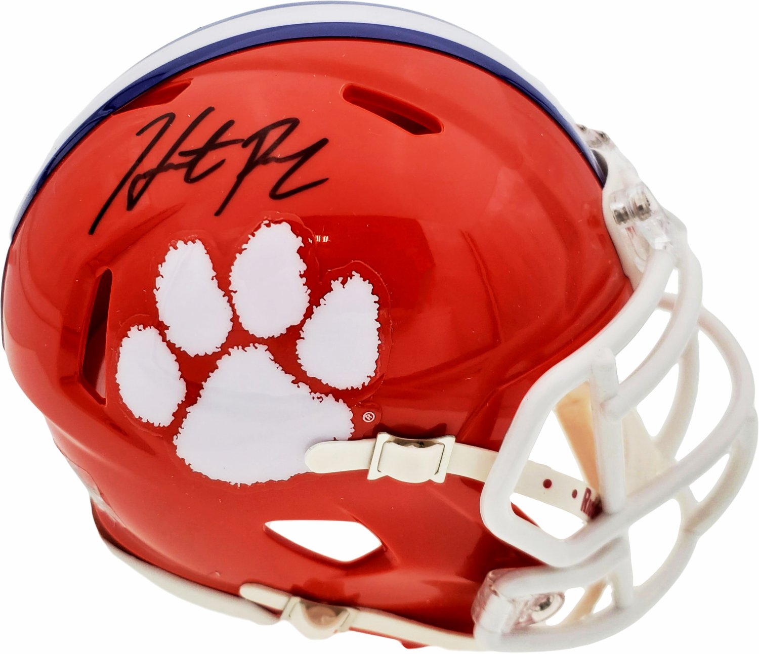 Hunter Renfrow Autographed Signed Clemson Tigers Orange Speed Mini Helmet  Beckett Beckett