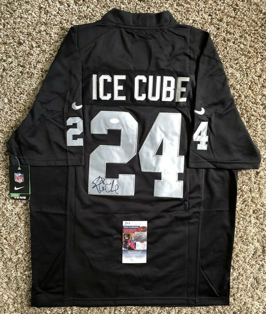 Ice Cube Autographed Signed Oakland Raiders Jersey Jsa Coa Nwa Rapper Actor