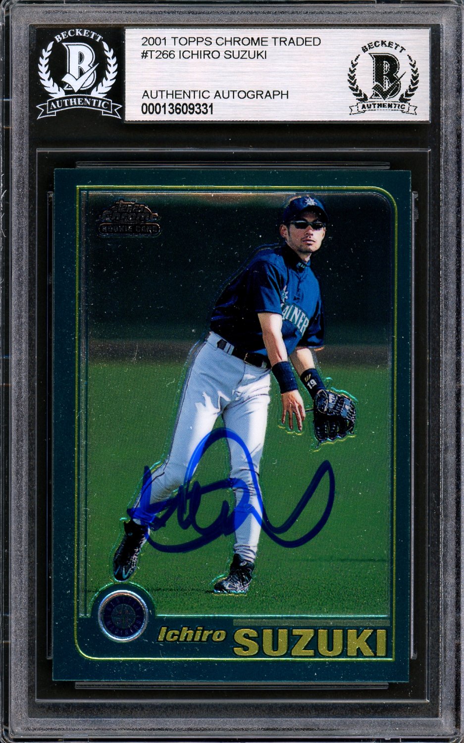 Shop Ichiro Suzuki Seattle Mariners Autographed 2001 Topps Rookie