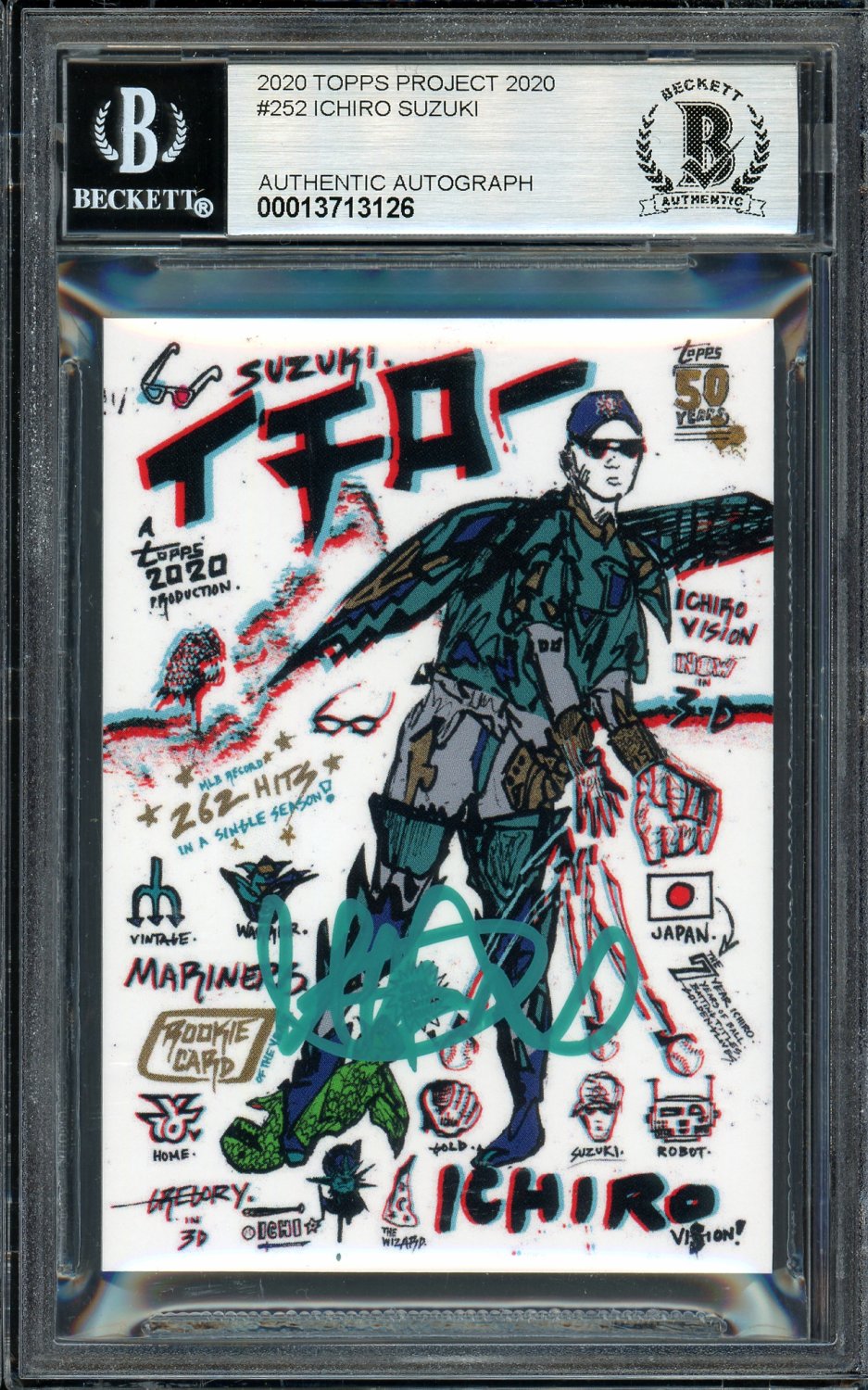 Ichiro Suzuki Autographed Signed Topps Project 2020 Gregory Siff