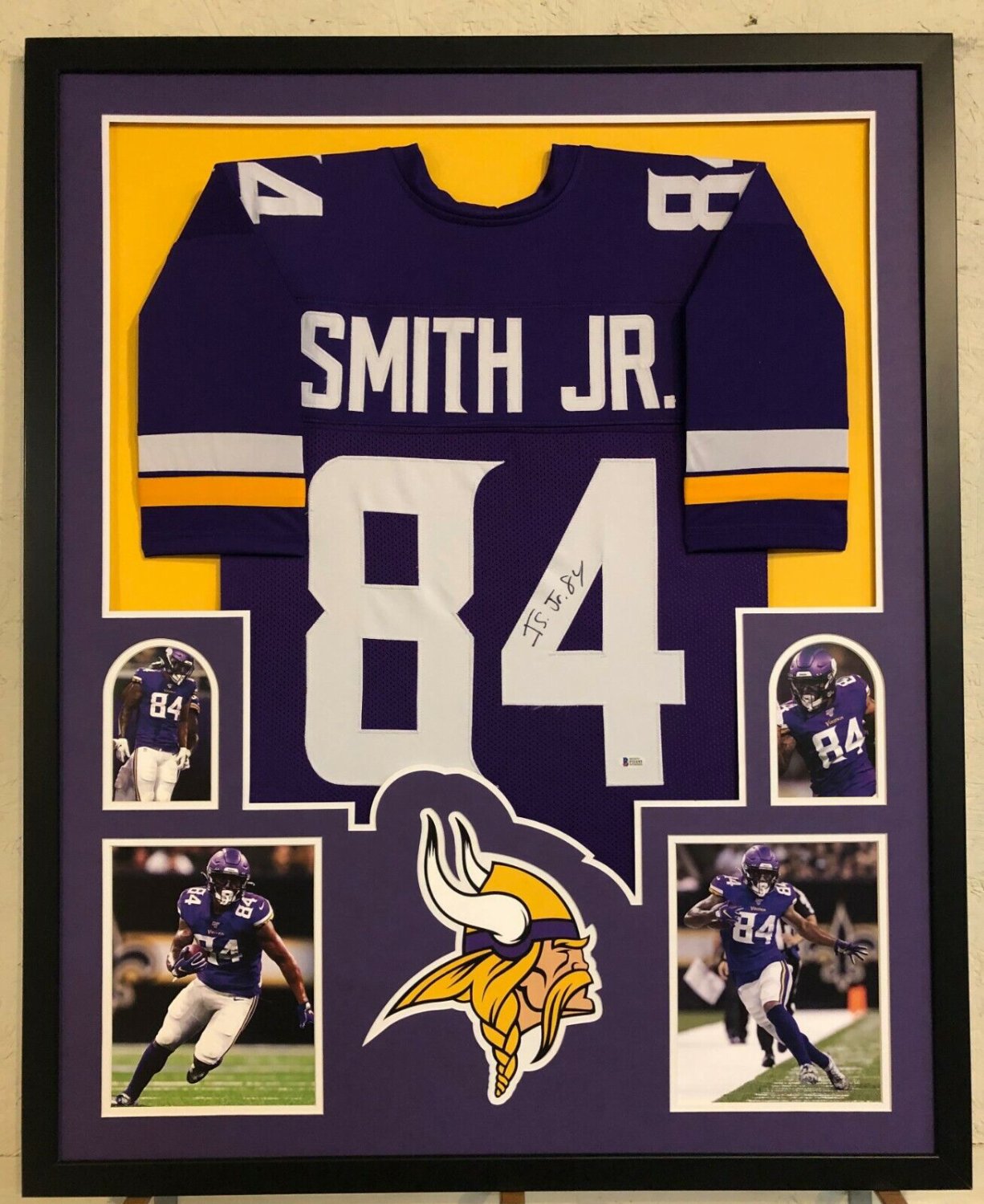 Irv Smith Jr. Autographed Signed Custom Framed Minnesota Vikings