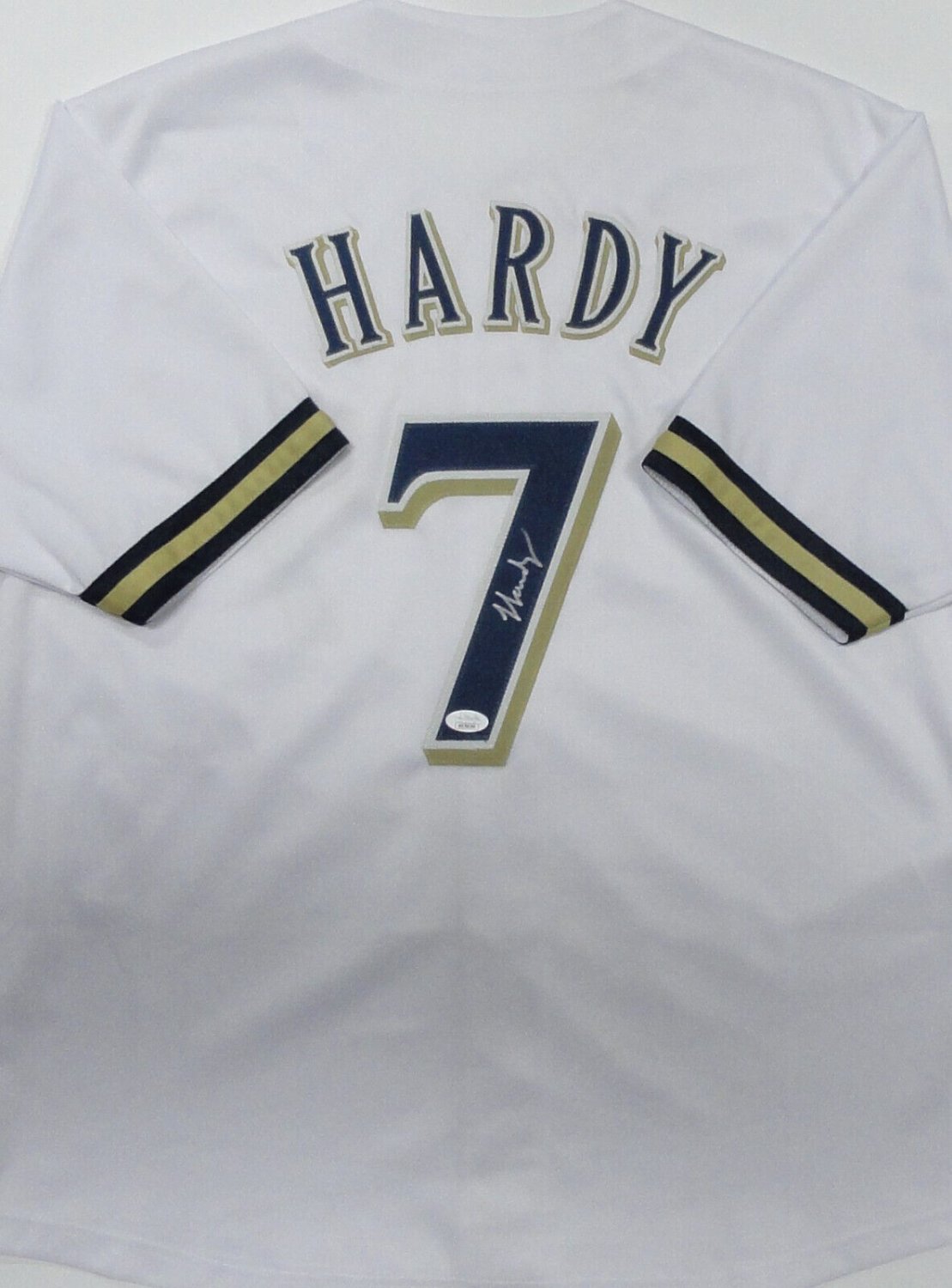 J.J. Hardy Autographed Signed Brewers All Star Custom Replica White Jersey  Auto - JSA