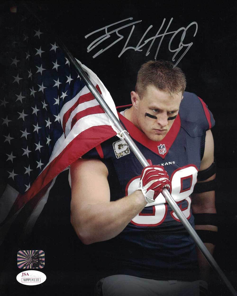 JJ Watt Autographed Framed Texans Jersey