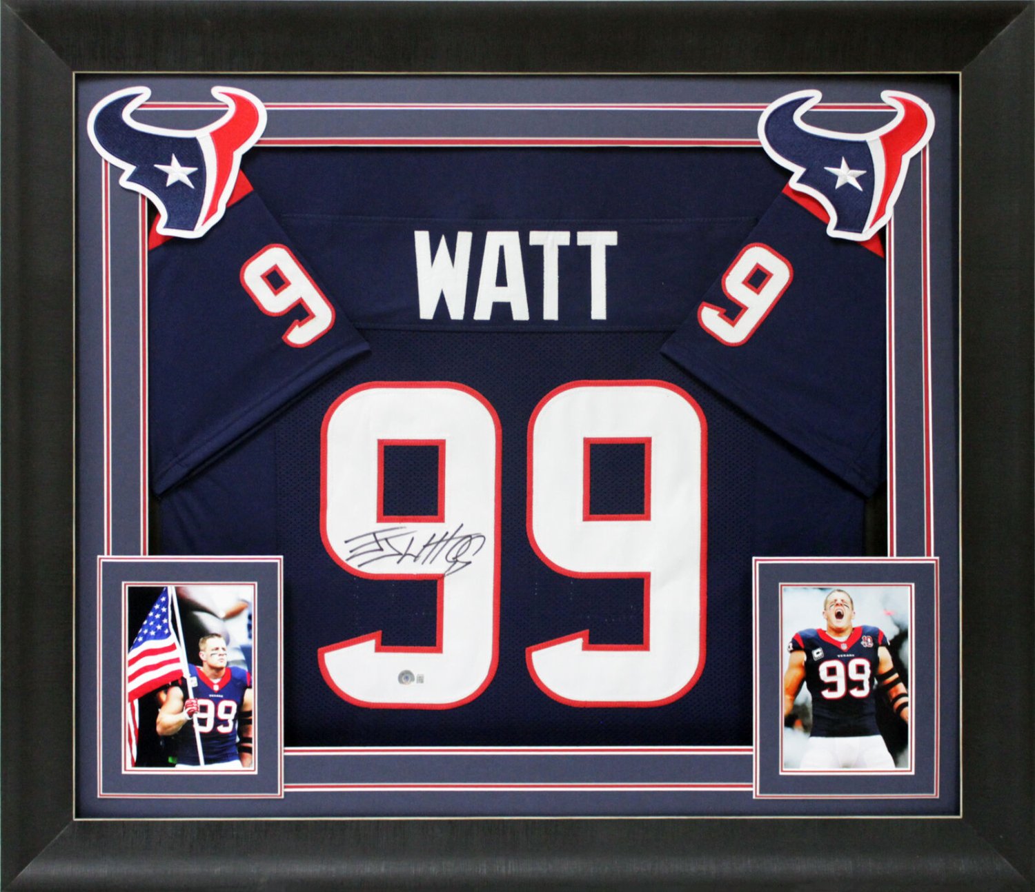 J.J. Watt Autographed Signed J.J. Watt Authentic Navy Blue Pro