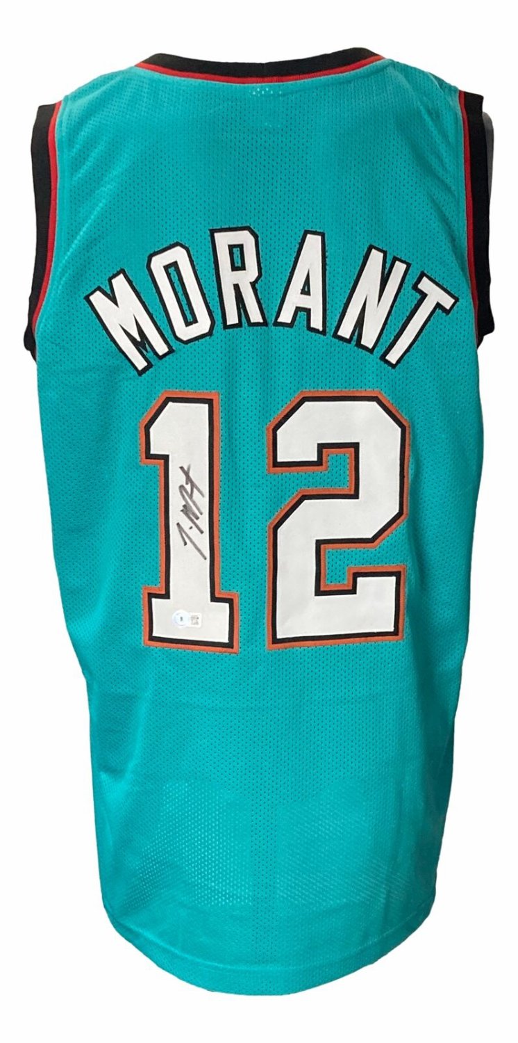 Ja Morant Signed Framed Custom Light Blue Pro-Style Basketball Jersey BAS  at 's Sports Collectibles Store
