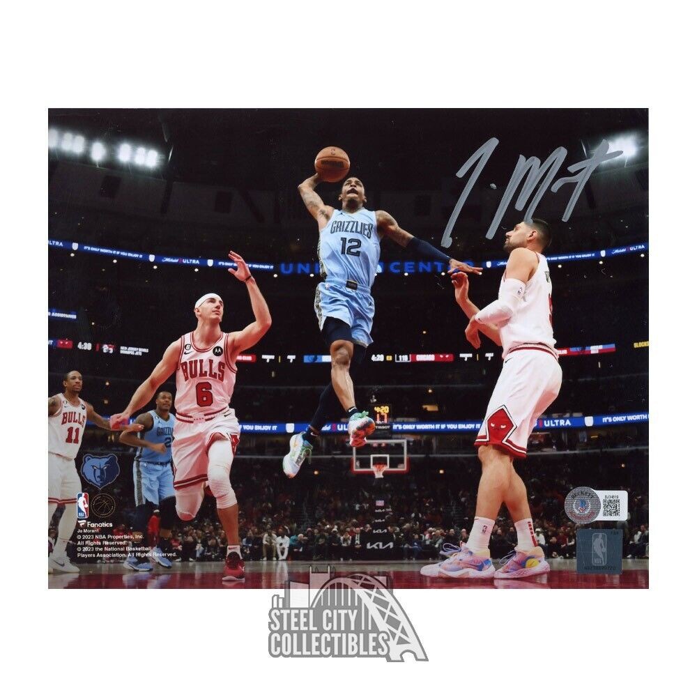 Memphis Grizzlies Ja Morant Autographed Light Blue Fanatics Jersey