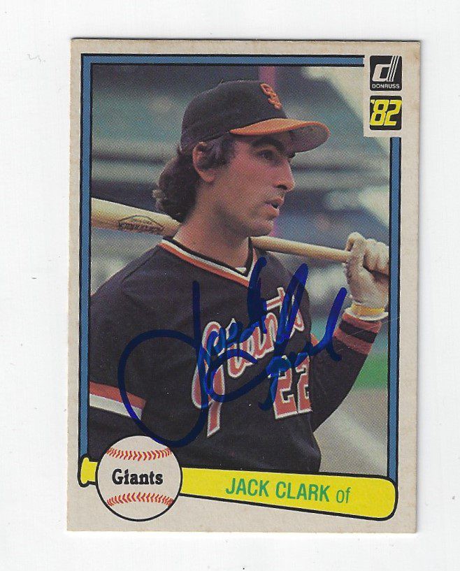 jack clark baseball card