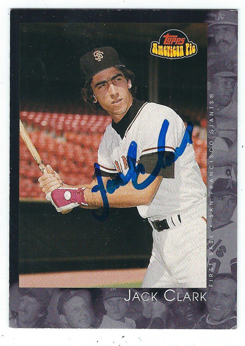 Jack Clark Autographed Signed 2001 Topps American Pie Card - Autographs