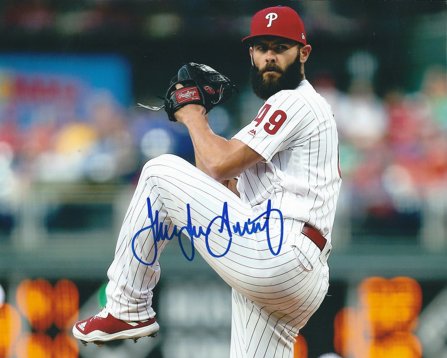 Jake Arrieta Autographed Signed 8X10 Philadelphia Phillies Photo