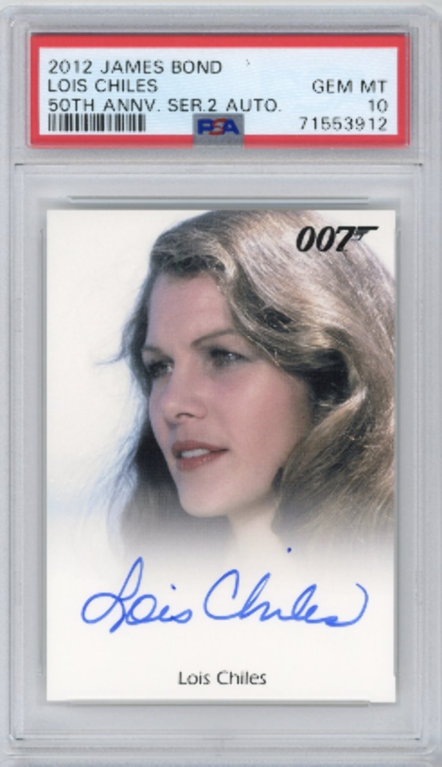 James Bond Autographed Signed Lois Chiles Dr Goodhead 2012 007 On Card ...